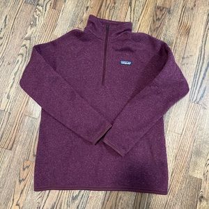Burgundy Patagonia quarter zip